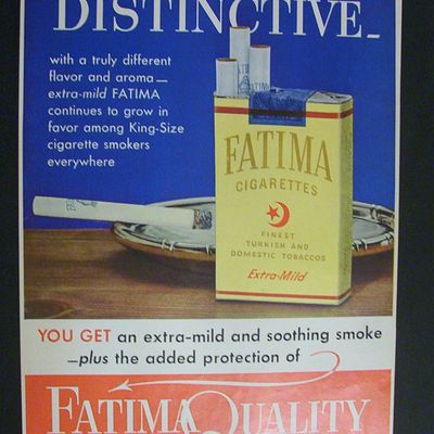 1952  Fatima  Cigarettes