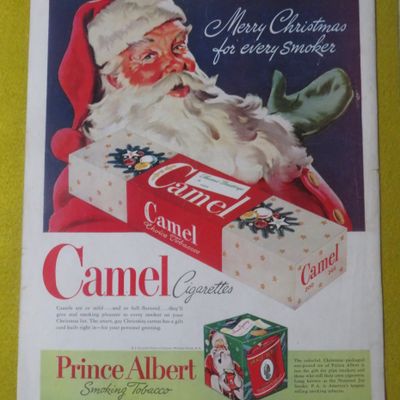 1946 Camel Cigarettes with Santa Claus