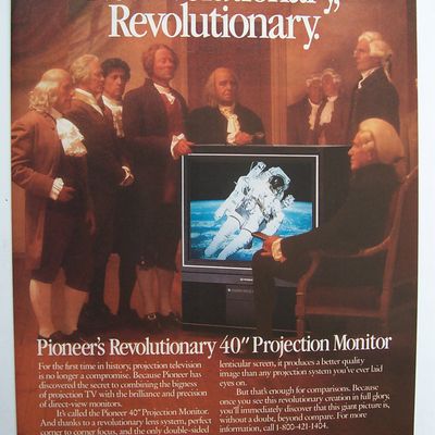 Vintage Ad: 1987 Pioneer 40" Projection Monitor