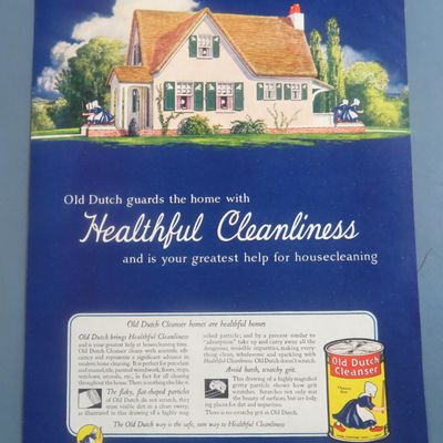 1928 Old Dutch Cleanser with Lovely House