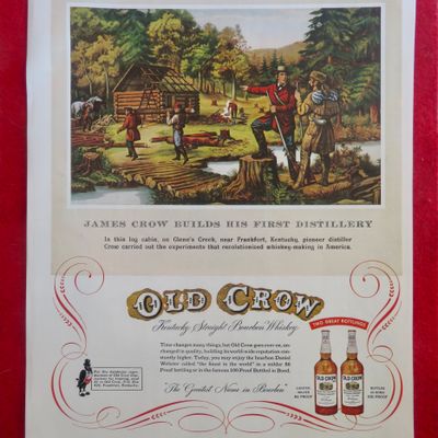 1950's Old Crow Whiskey with James Crow First Distllery