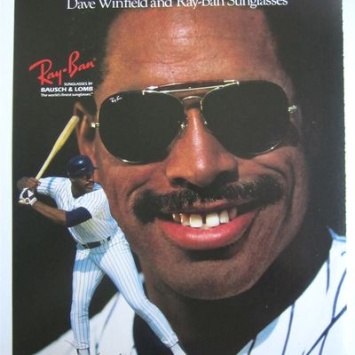 1990 Ray Ban Sunglasses with Dave Winfield