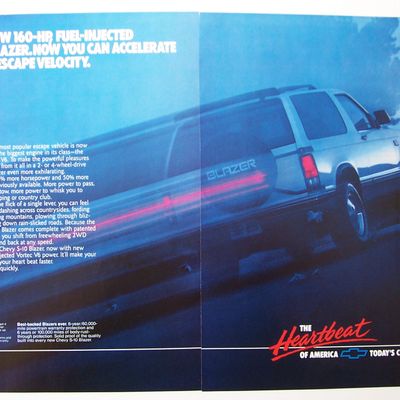 Vintage Ad: 1988  Chevrolet  Blazer