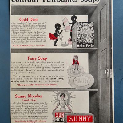 1910's Fairbank's Gold Dust Washing Powder w/Twins