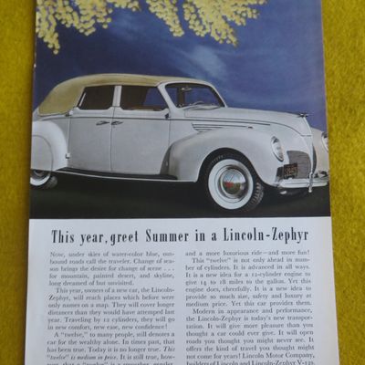1938 Lincoln Zephyr V-12 with Lovely White Lincoln