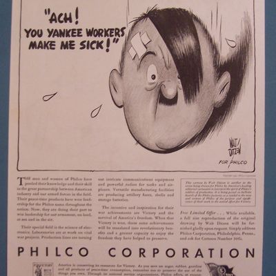 Vintage Ad: 1943 Philco Corporation By Walt Ditzen
