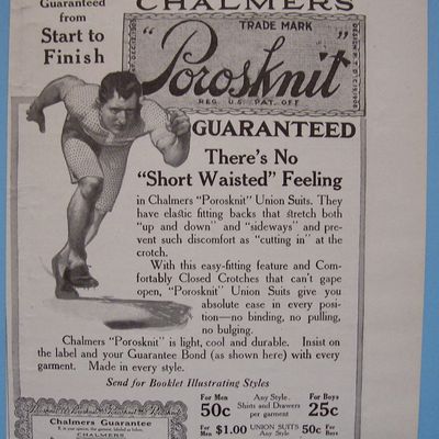 Vintage Ad: 1913 Chalmers Porosknit