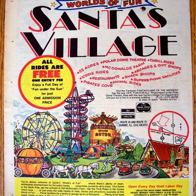 Vintage Ad: 1976 Santa's Village Amusement Park