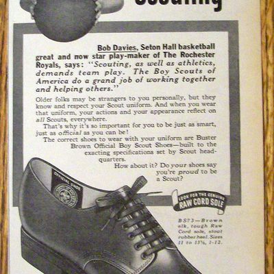 Vintage Ad: 1950 Buster Brown Shoes w/Bob Davies