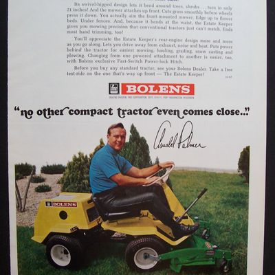 1967 Bolens Estate Keeper Mower with Arnold Palmer