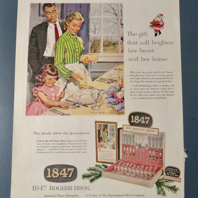 1954 1847 Rogers Brothers Silverware with Family