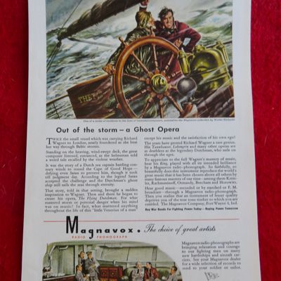 1944 Magnavox Radio Phonograph with A Ghost Opera