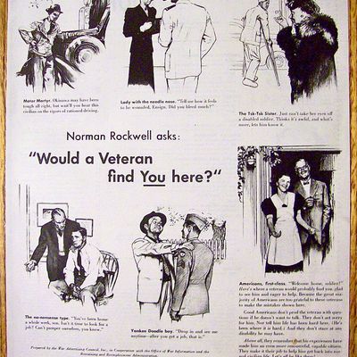 1945 Veteran Ad By Norman Rockwell