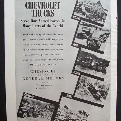 Vintage Ad: 1943  Chevrolet  Trucks