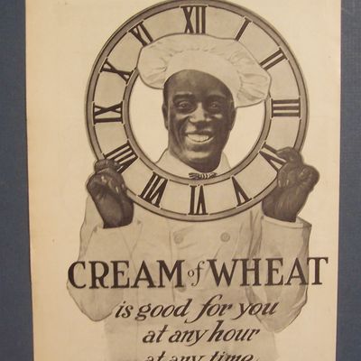 1907 Cream Of Wheat Cereal Ad with Black Chef