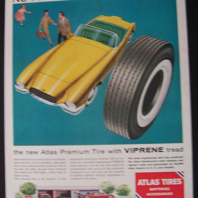 Vintage Ad: 1955  Atlas  Tires