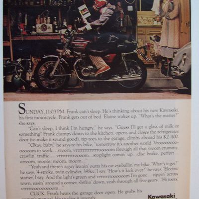 Vintage Ad: 1974  Kawasaki  Motorcycles