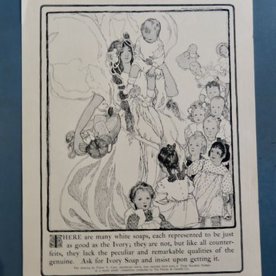 1902 Ivory Soap with Woman & Group Of Children