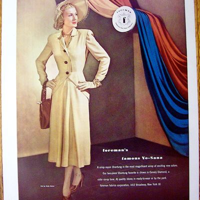 1948 Foreman Yo-Sana Fabric w/ Woman in 2 Piece