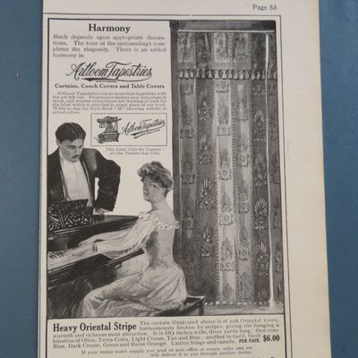 1906 Artloom Tapestries with Heavy Oriental Stripe
