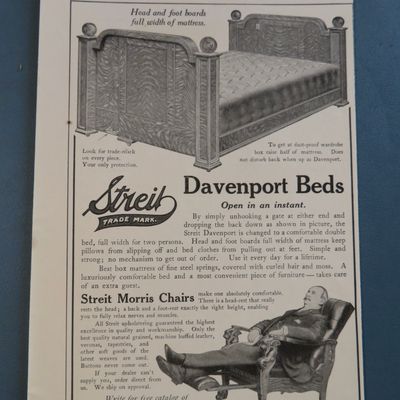 1906 Streit Manufacturing with Davenport Beds