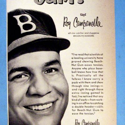 Vintage Ad: 1952 Beech Nut Gum with Roy Campanella