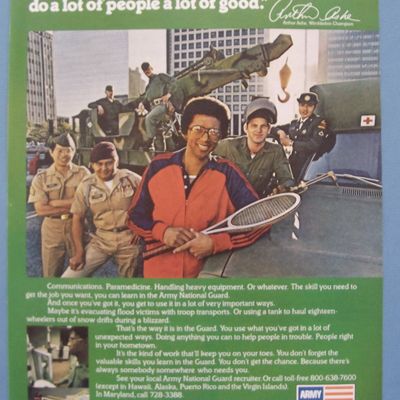 Vintage Ad: 1979 National Guard with Arthur Ashe
