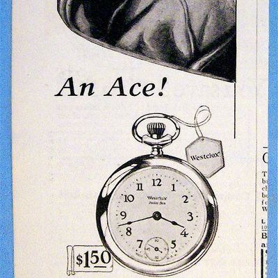 1927 Pocket Ben Watch with Airplane Pilot
