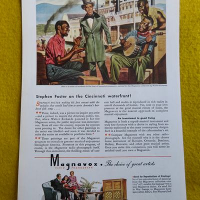 1945 Magnavox Radio Phonograph with Stephen Foster