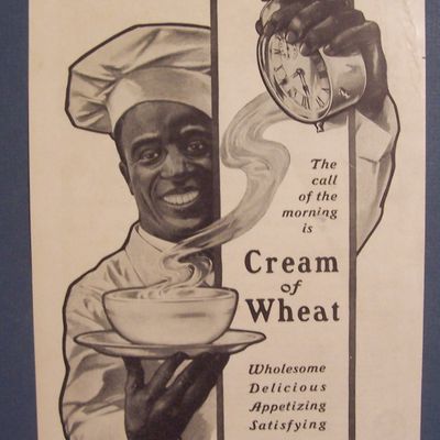 1907 Cream Of Wheat Cereal Ad with Black Chef
