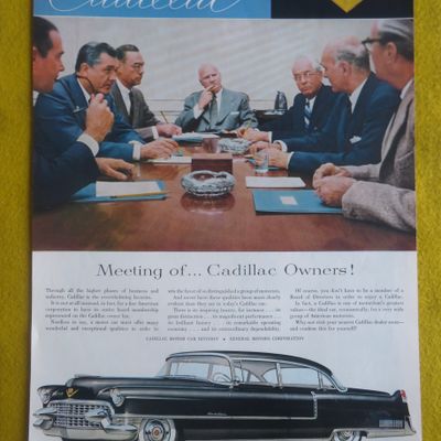 1955 Cadillac Automobile with Cadillac Owners Talking