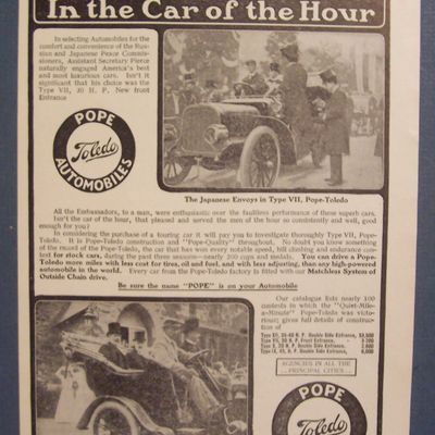 Vintage Ad: 1905 Pope Motor Car Co.