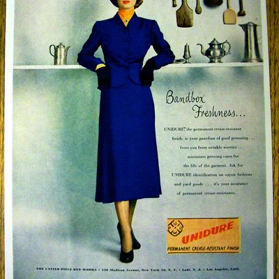 1948 Unidure w/ Woman in Blue Dress
