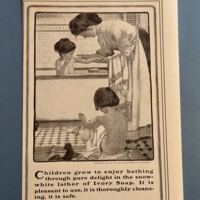 1902 Ivory Soap with Woman Bathing Children