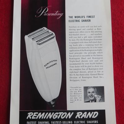1941 Remington Rand Shaver with Remington Foursome