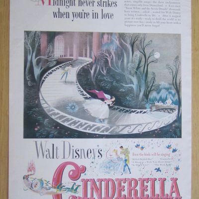 1950 Walt Disney's Cinderella with Cinderella & Prince