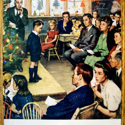 1948 Plymouth with Boy & Christmas Program