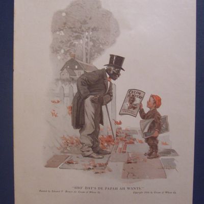 1916 Cream Of Wheat Cereal Ad with Little Boy