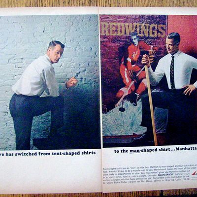1963 Manhattan Shirts with Gordie Howe