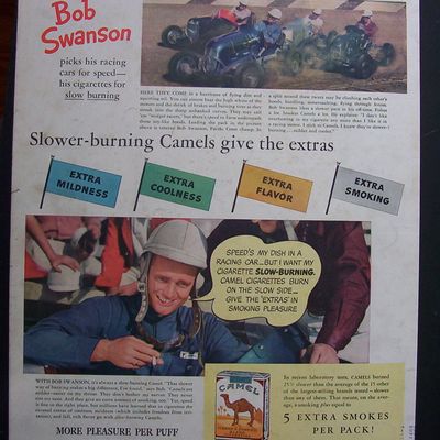 1940 Camel Cigarettes w/ Bob Swanson (Race Car Driver)