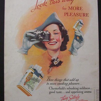 1938  Chesterfield  Cigarettes