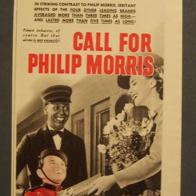 Vintage Ad: 1942 Philip Morris Cigarettes with Bellboy