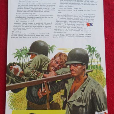 1944 Nash Kelvinator with Soldiers Carrying Soldier