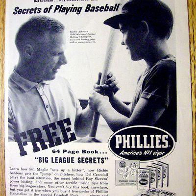 1959 Phillies Cigars with Richie Ashburn