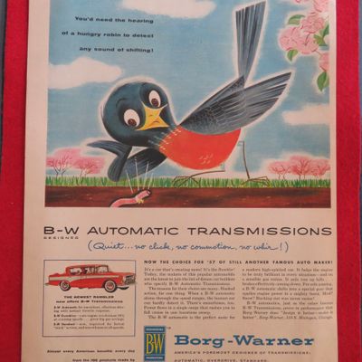 1957 Borg Warner Automatic Transmission with Bird