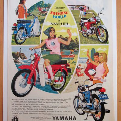 1966 Yamaha Motorcycle with the Yamaha Newport 50