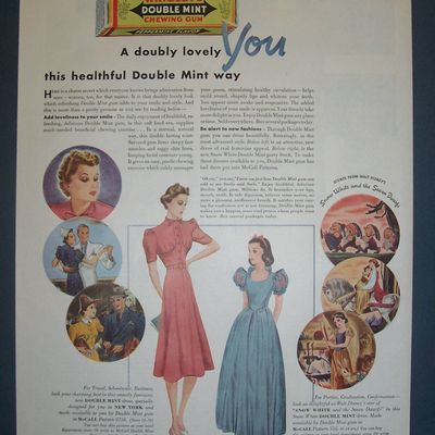 Vintage Ad: 1938 Wrigley's Double Mint Chewing Gum