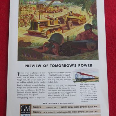 1943 General Motors Diesel Power w/ Soldiers & Trucks