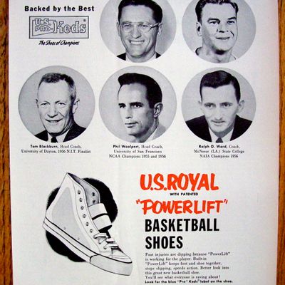 Vintage Ad: 1955 Powerlift Basketball Shoes