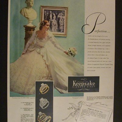 1952  Keepsake  Diamond  Rings